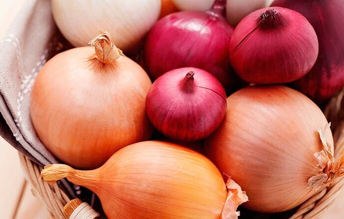 Onion to remove parasites from the body