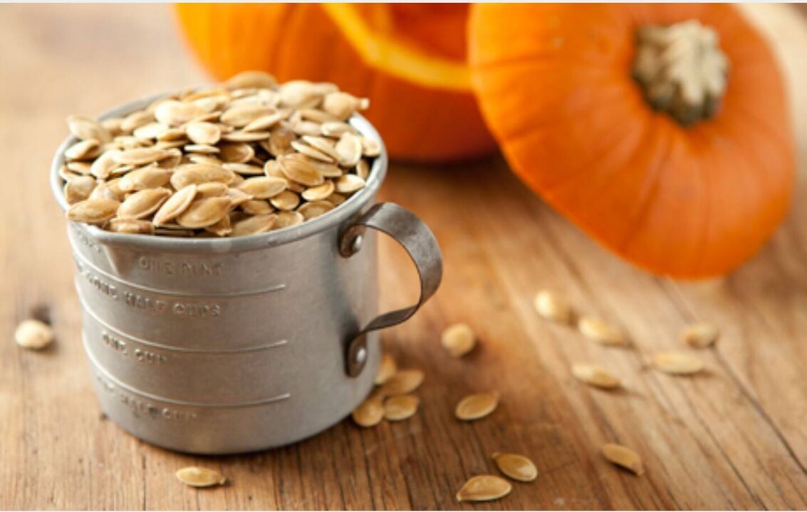 Pumpkin seeds to remove parasites