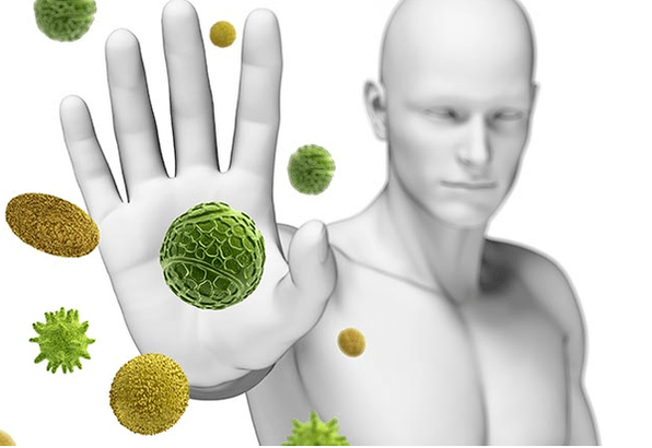 weakened immunity due to parasites