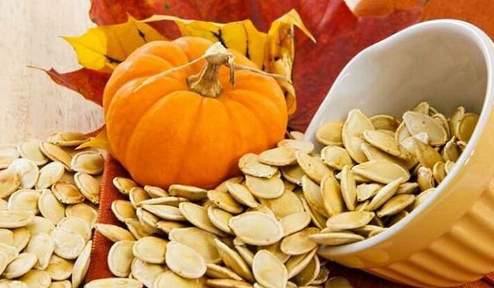 raw pumpkin seeds - a well-known anthelmintic