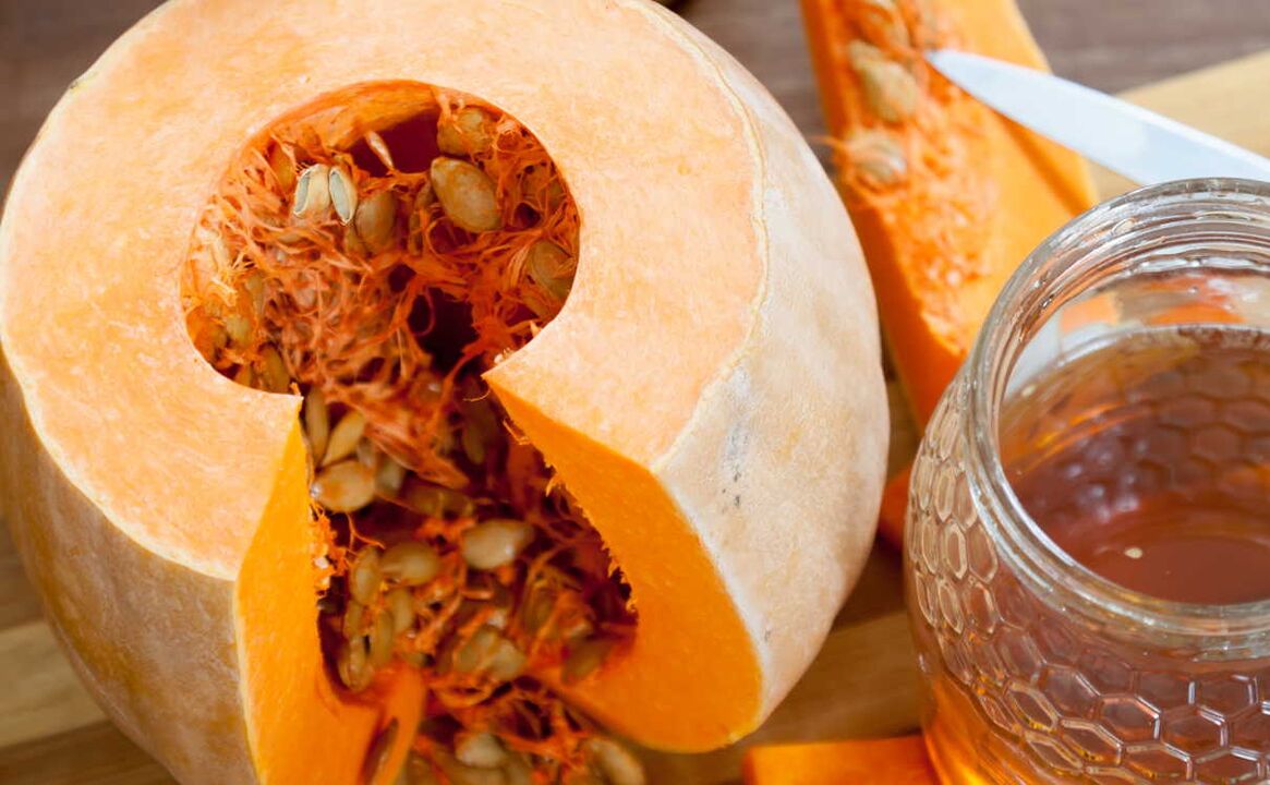 Pumpkin seeds from parasites in the body