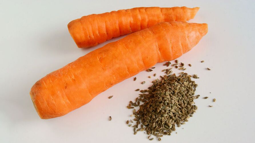Carrot seeds will help get rid of parasites at home