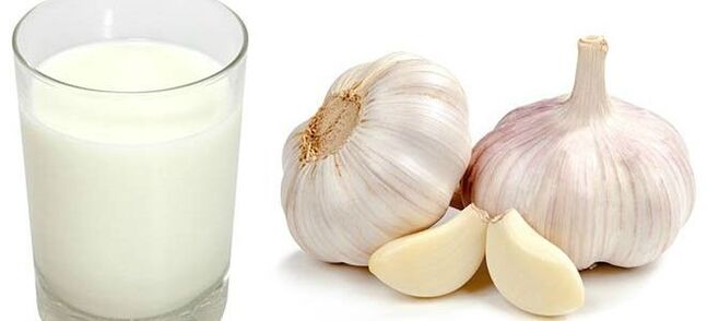 Garlic and milk help get rid of worms at home